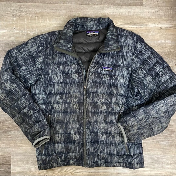 Patagonia Other - Patagonia Men’s Down Sweater Puffer Winter Jacket in Blue/Black/Gray-size Med